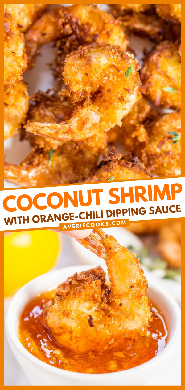 This Coconut Shrimp recipe is an Outback Steakhouse copycat. It's fast, easy, and guaranteed to trump restaurant and take-out versions! Perfectly crispy on the outside, juicy on the inside, and full of coconut flavor without being heavy or greasy.
