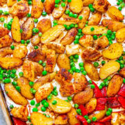 Sheet Pan Curry Chicken and Vegetables.