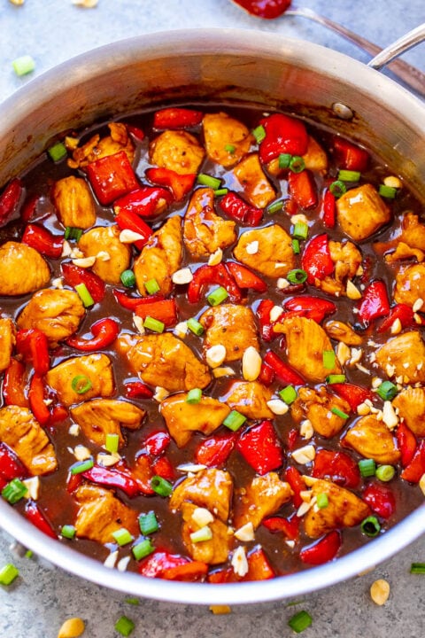 Kung Pao Chicken (Better Than Takeout!) - Averie Cooks