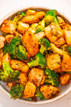 Sheet Pan Salt and Vinegar Chicken and Broccoli
