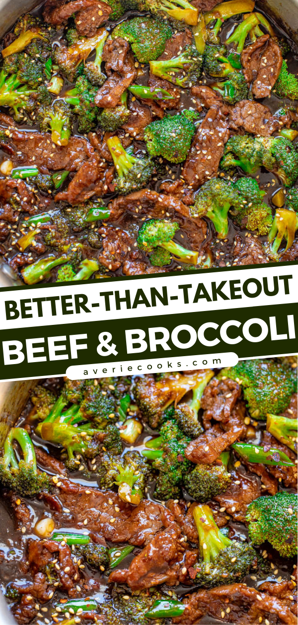 Better-Than-Takeout Beef and Broccoli — It really is BETTER than takeout and it's definitely FASTER!! This EASY Chinese restaurant copycat recipe is a family favorite that'll go into your regular rotation!!