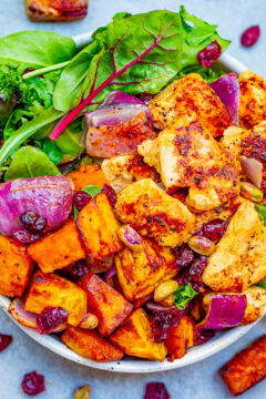 Roasted Chicken and Sweet Potato Harvest Salad