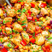 15-Minute Southwestern Chicken and Black Bean Skillet.