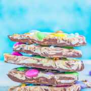 A stack of five pieces of Easter bark.
