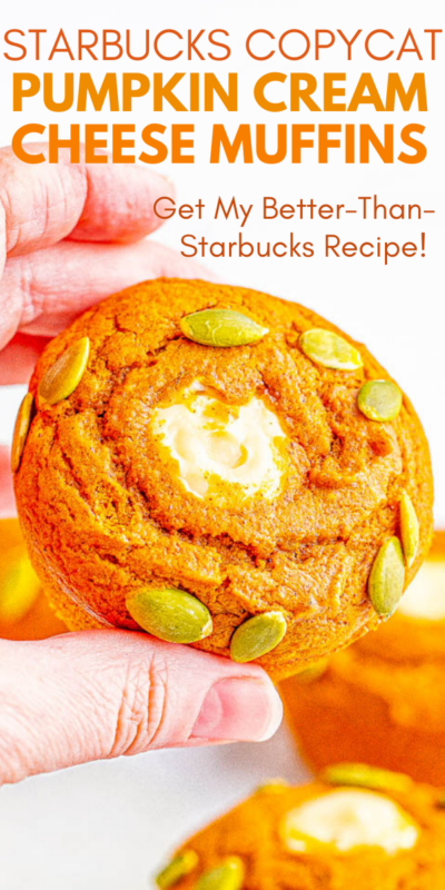 Pumpkin Cream Cheese Muffins (Starbucks Copycat) - Averie Cooks