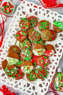 Chocolate Covered Christmas Oreos