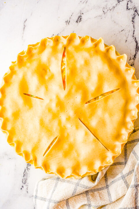 Easiest Turkey Pot Pie Recipe - Averie Cooks