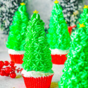 Christmas Tree Cupcakes.