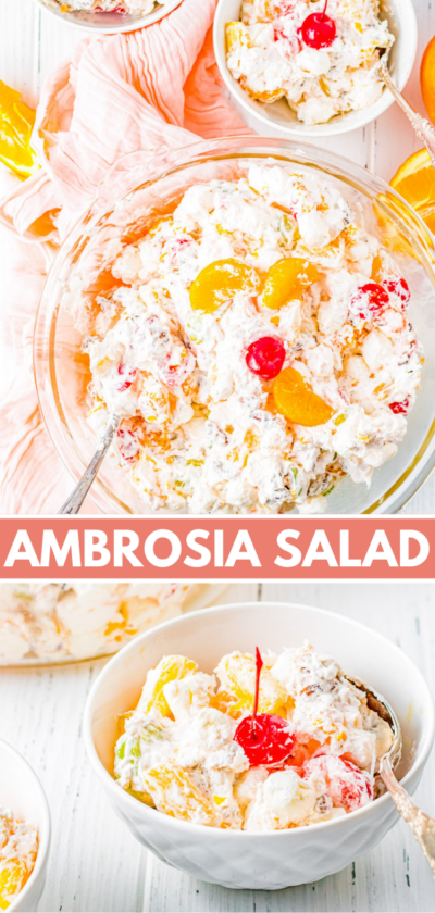 Classic Ambrosia Salad Recipe - Averie Cooks