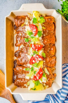 Chicken Mole Enchiladas