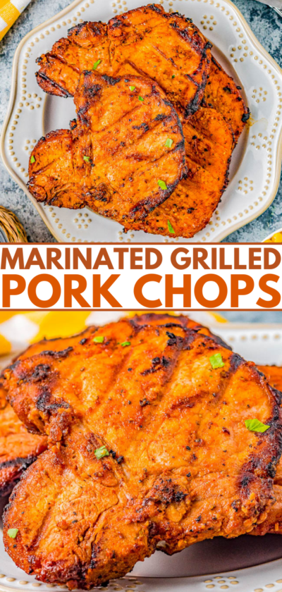 The BEST Grilled Pork Chops (Gas Grill) - Averie Cooks