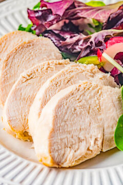 Poached Chicken - Learn how to make the perfectly poached chicken every time with my EASY and foolproof method! The chicken is flavorful, juicy, tender, and moist! Poached chicken is so versatile to use in sandwiches, soups, stews, dips, tacos, and more! 