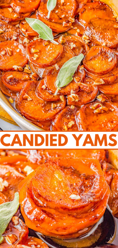 Easy Oven Baked Candied Yams - Averie Cooks