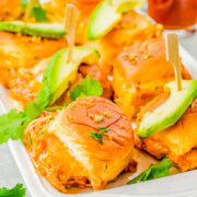 Chicken Enchilada Sliders.