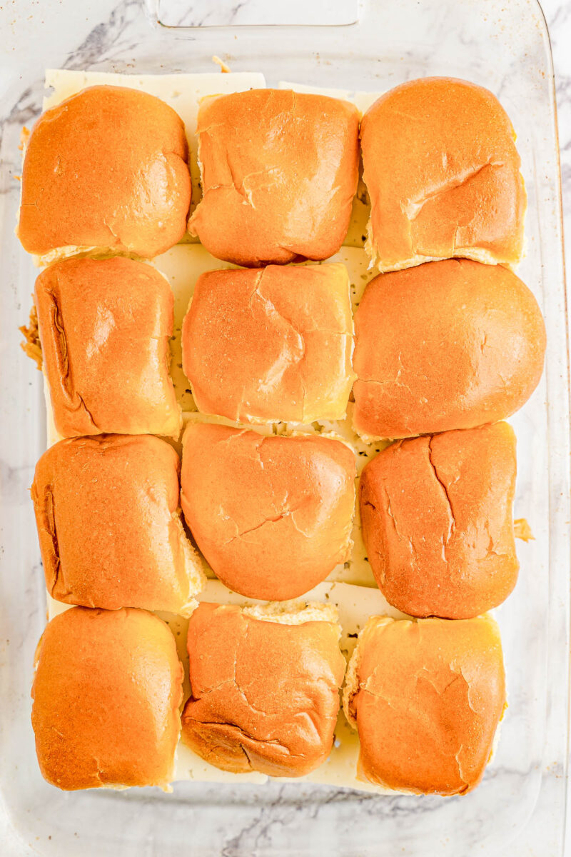 Barbecue Chicken Sliders.