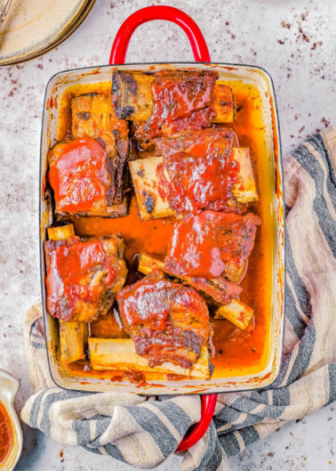 Baked Barbecue Beef Short Ribs