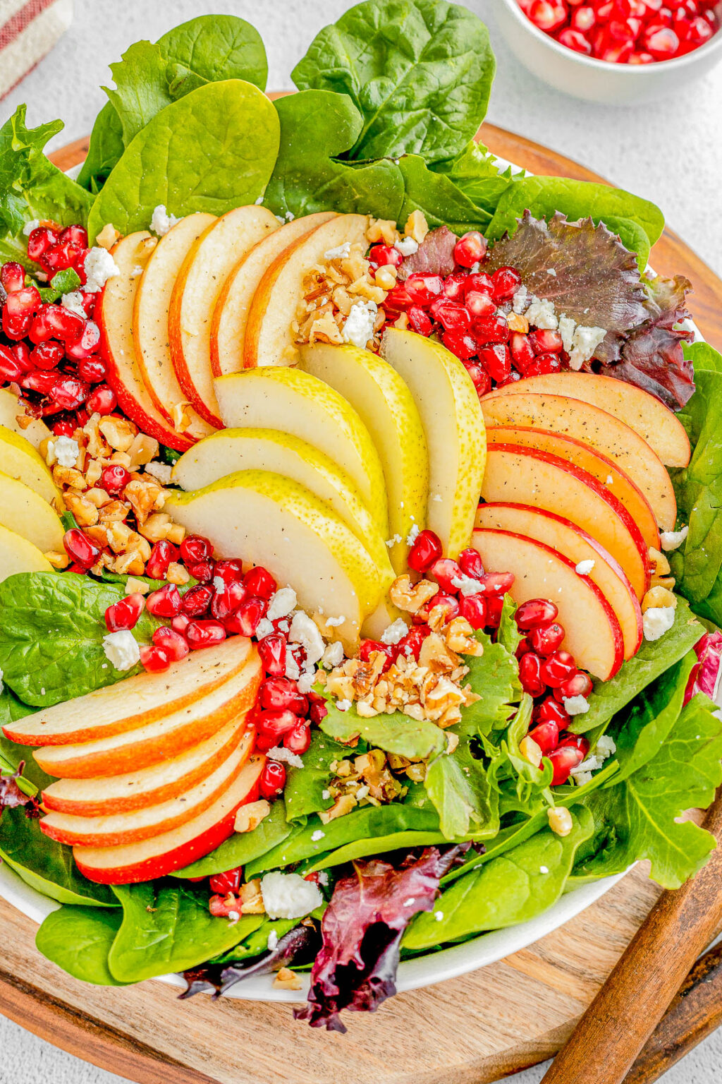 Fall Harvest Salad with Apples and Pears - Averie Cooks