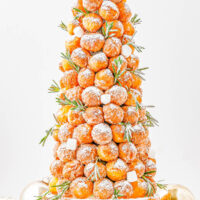A donut hole Christmas tree.