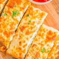 Easy Cheesy Garlic Bread slices.