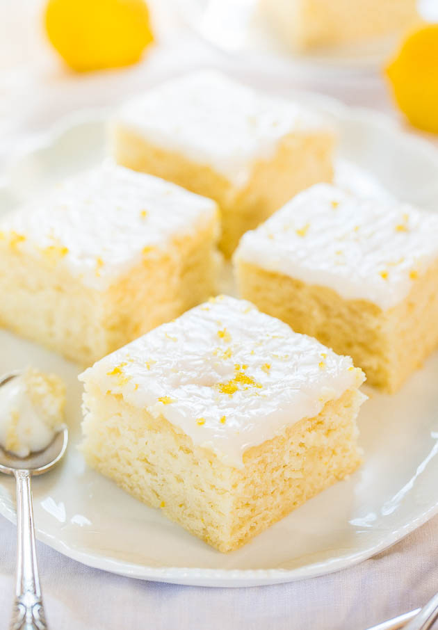 Lemon Buttermilk Cake with Lemon Glaze 