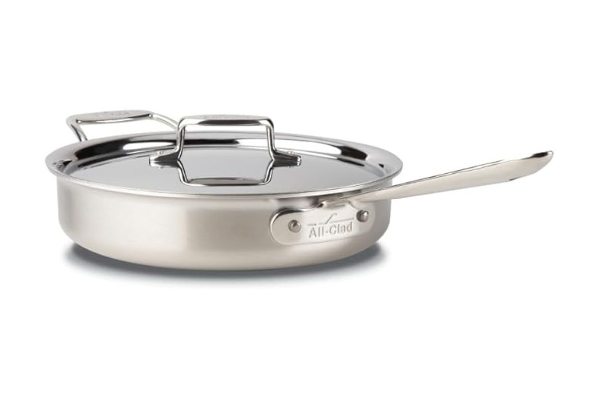 All-Clad BD55403 D5 Brushed Stainless Steel Saute Pan with Lid