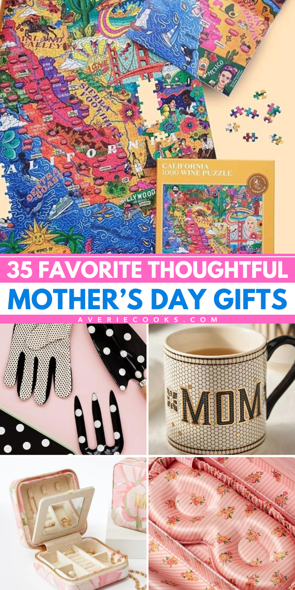 35 Favorite Thoughtful Mother's Day Gifts - 🎁🩷👏🏻 My FAVORITE gift ideas for every mom on your list including gifts for the home cook, beauty queen, traveler, gardener, and more! These thoughtful and unique gifts will be cherished by the lucky recipients for years to come!