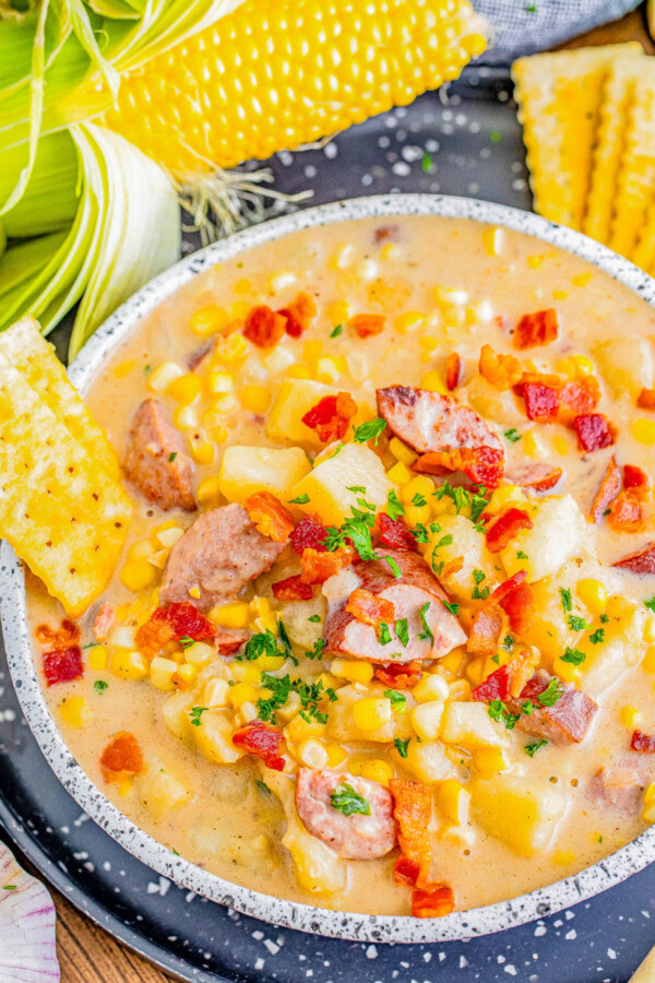 Red Corn Chowder Creamy Corn Chowder - Averie Cooks