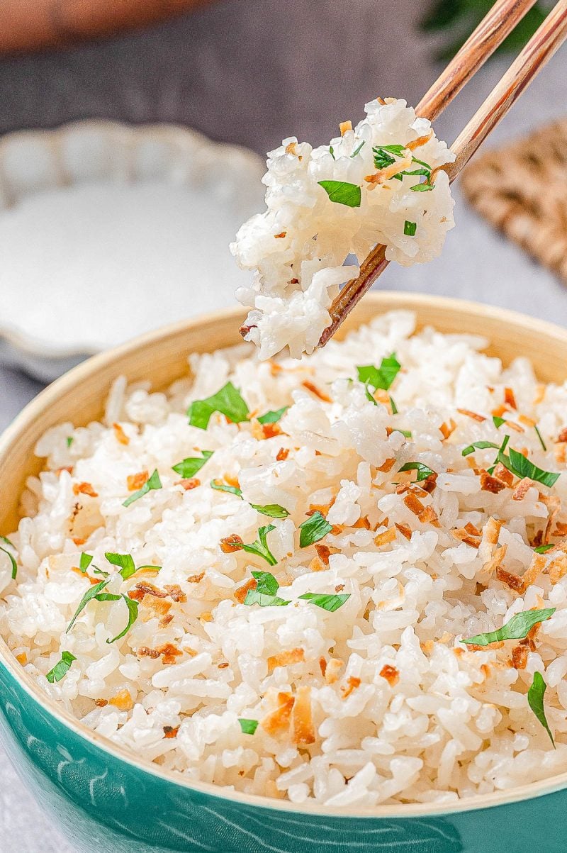 Easy Fluffy Coconut Rice (Restaurant-Quality At Home) - Averie Cooks