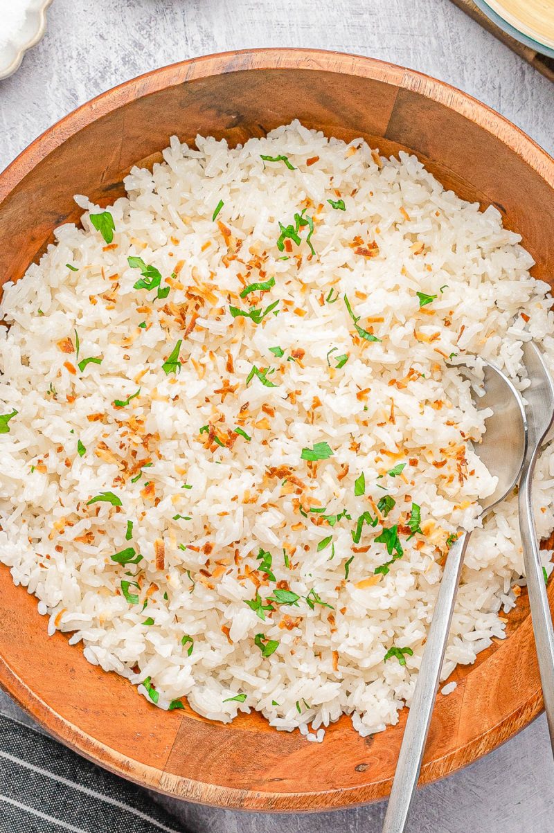 Easy Fluffy Coconut Rice (Restaurant-Quality At Home) - Averie Cooks