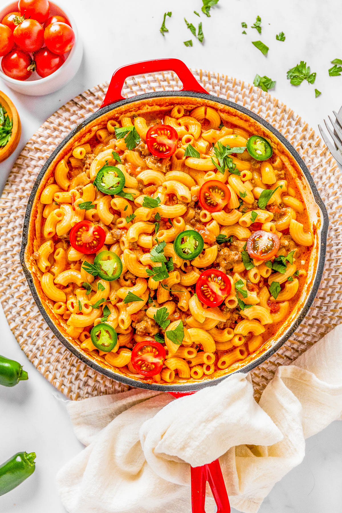 Tex-Mex Taco Pasta (One Pot)