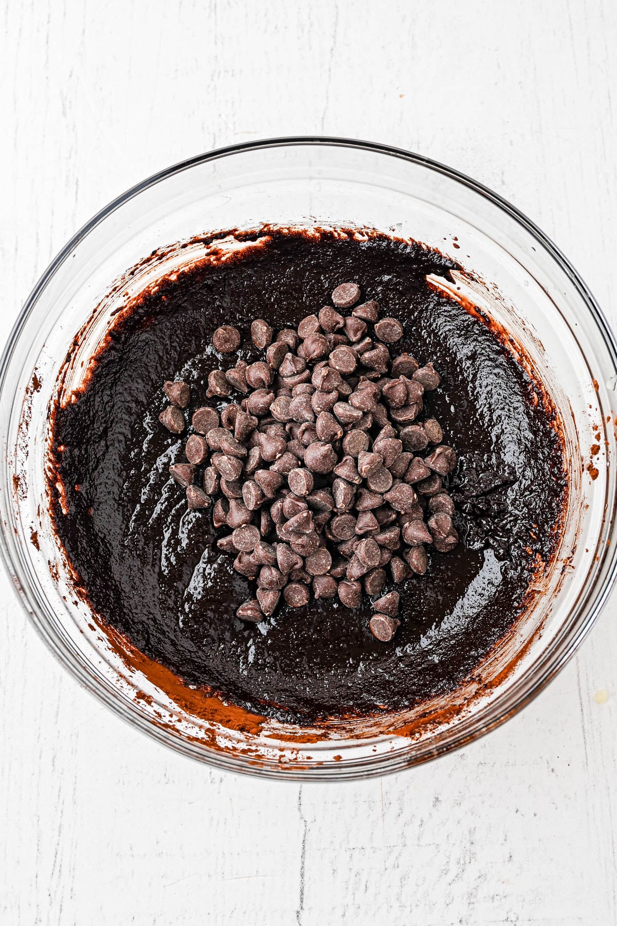 A bowl of chocolate pudding.