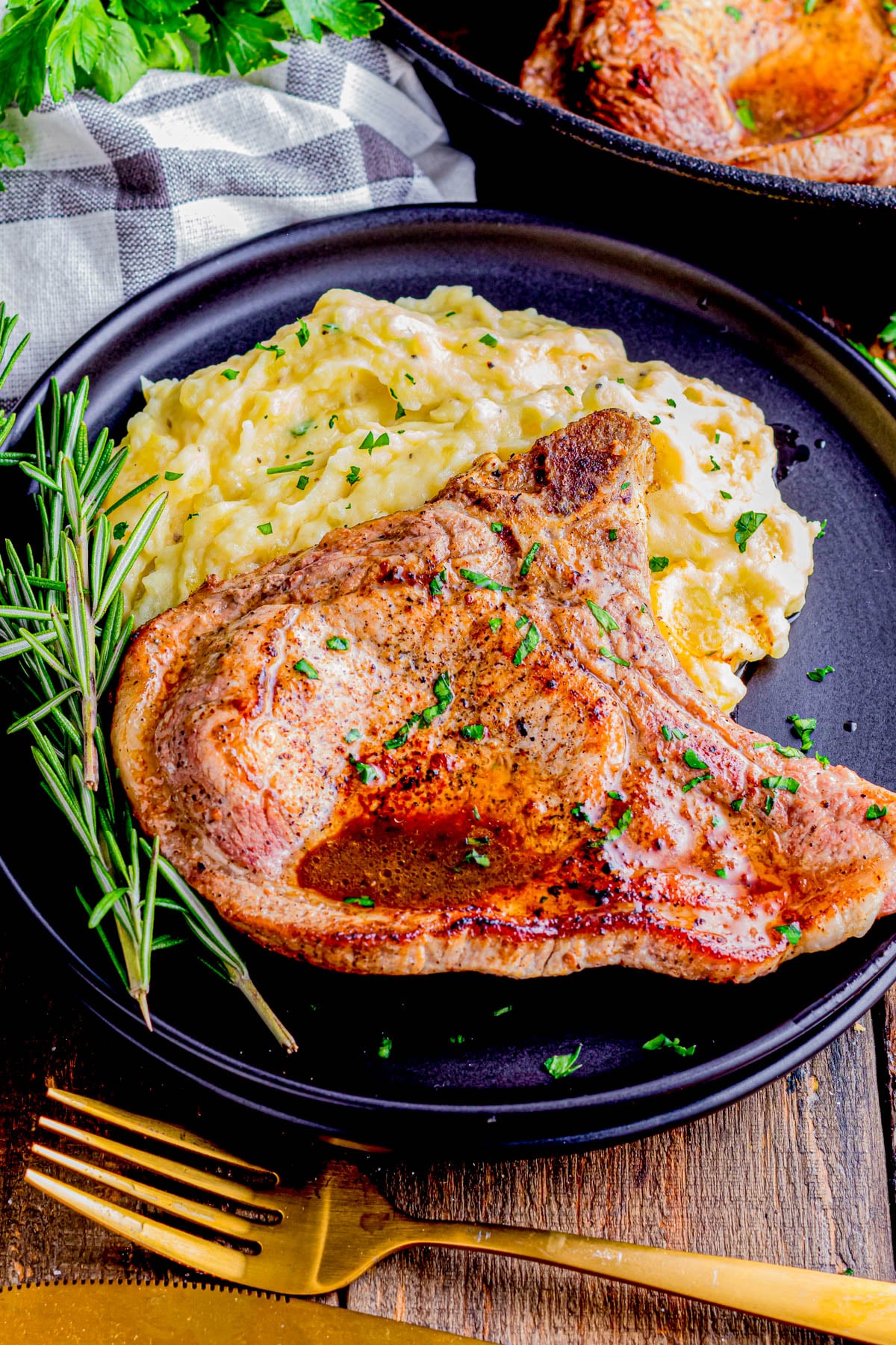 Perfect Cast Iron Pork Chops